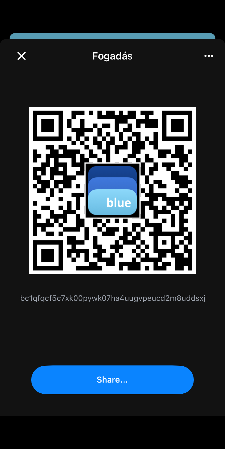 Bitcoin fogadása QR-kód