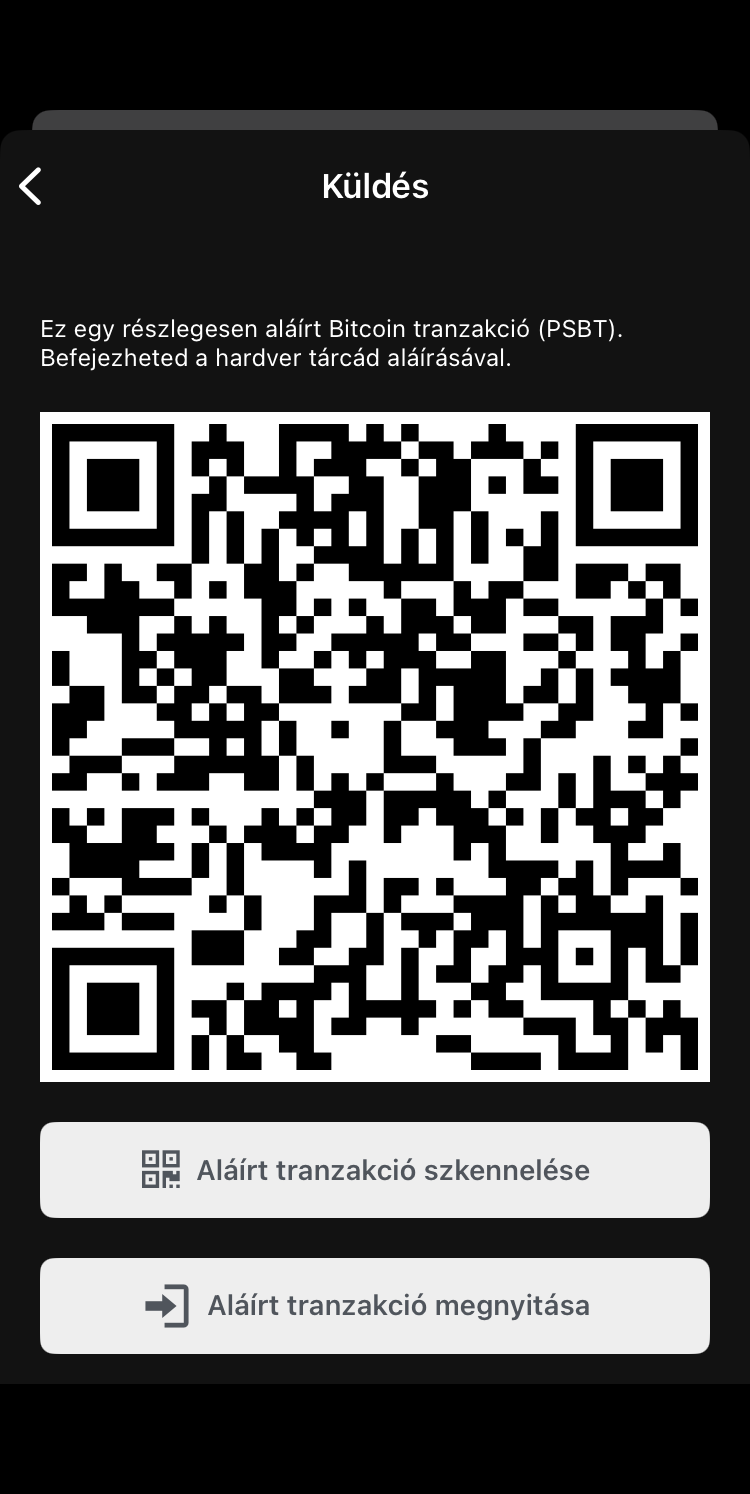 BlueWallet PSBT QR